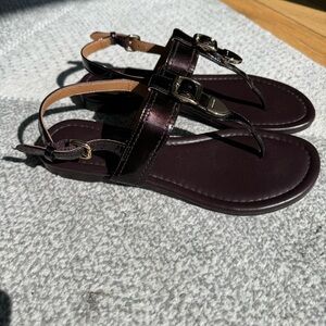 COACH Cassidy iridescent Brown Sandal